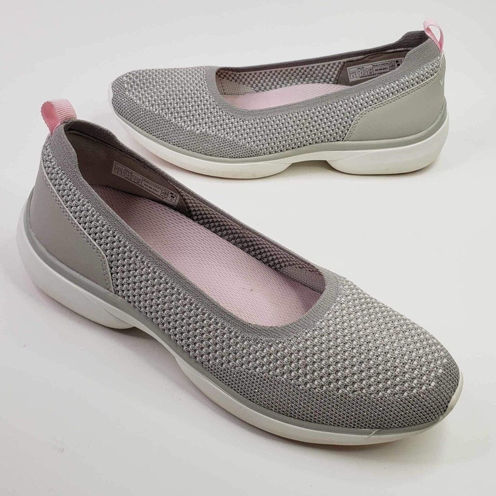 Vionic Kallie Womens Shoes Slip On Sneakers Metallic Gray Size 9 Comfort